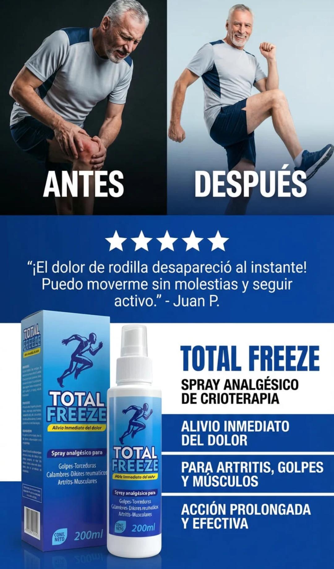 TOTAL FREEZE - SPRAY PARA COMBATIR EL DOLOR
