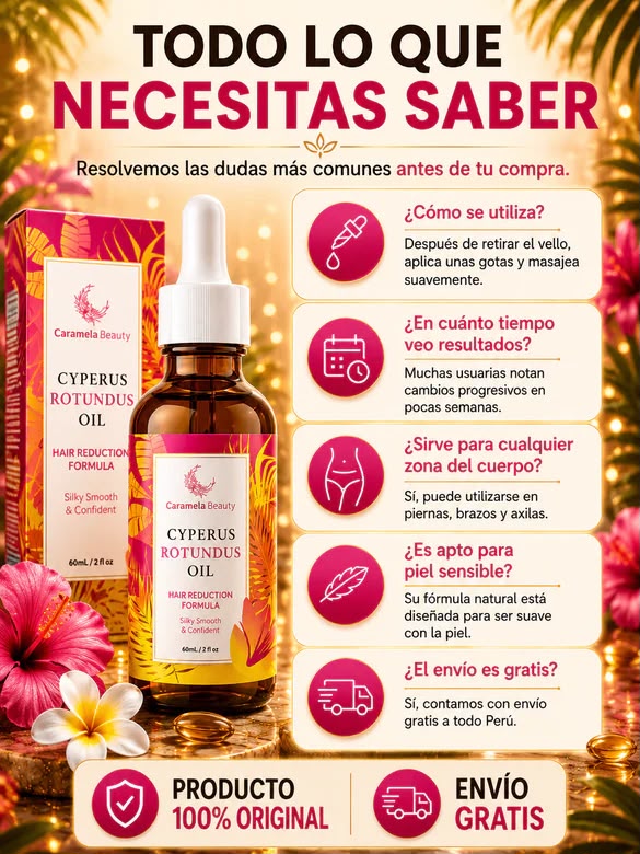 CYPERUS SERUM PARA EVITAR EL CRECIMIENTO DE BELLOS
