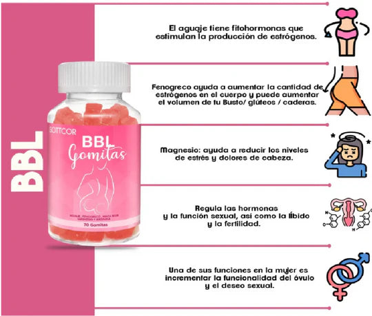 💕Gomitas Aguaje levantamiento de glúteos - ENVIO GRATIS 😍