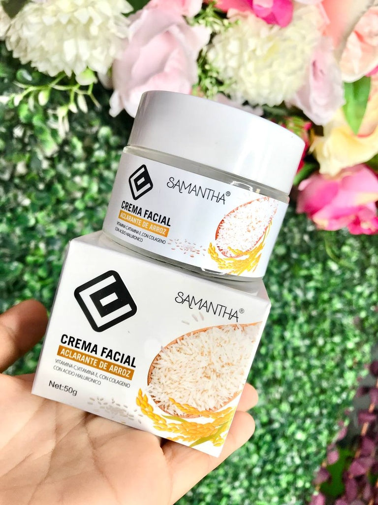 CREMA FACIAL ACLARANTE DE ARROZ (envió gratis)