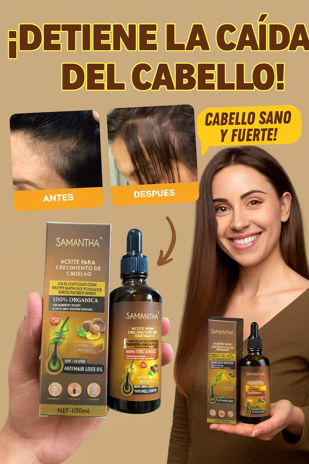 SERUN CAPILAR SAMANTHA - CRECE CABELLO 💁