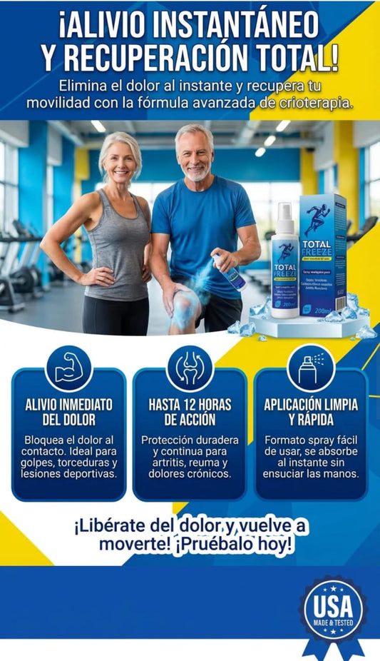 TOTAL FREEZE - SPRAY PARA COMBATIR EL DOLOR