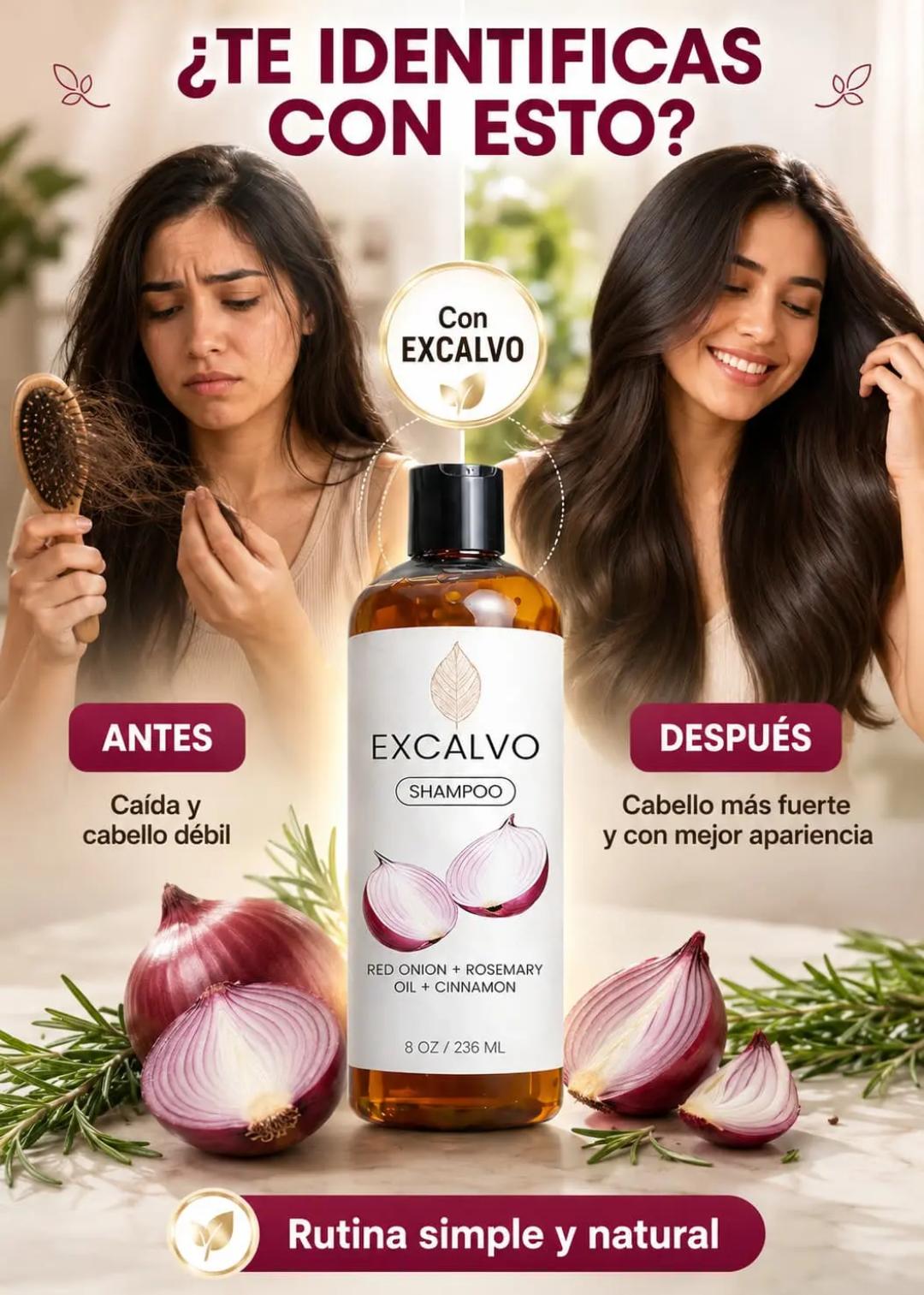 EXCALVO- FORTALECE TU CABELLO DESDE LA RAIZ
