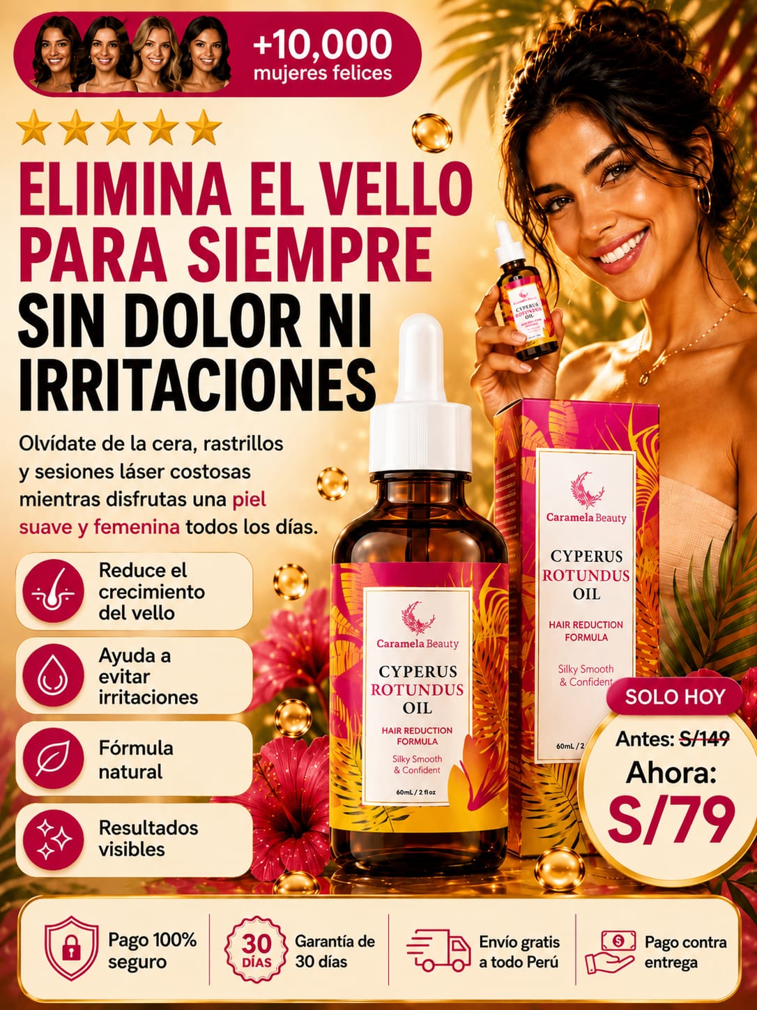 CYPERUS SERUM PARA EVITAR EL CRECIMIENTO DE BELLOS