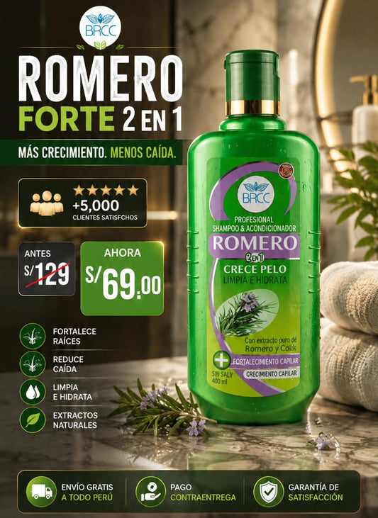SHAMPOO DE ROMERO: PODER NATURAL CONTRA LA CAIDA DEL CABELLO